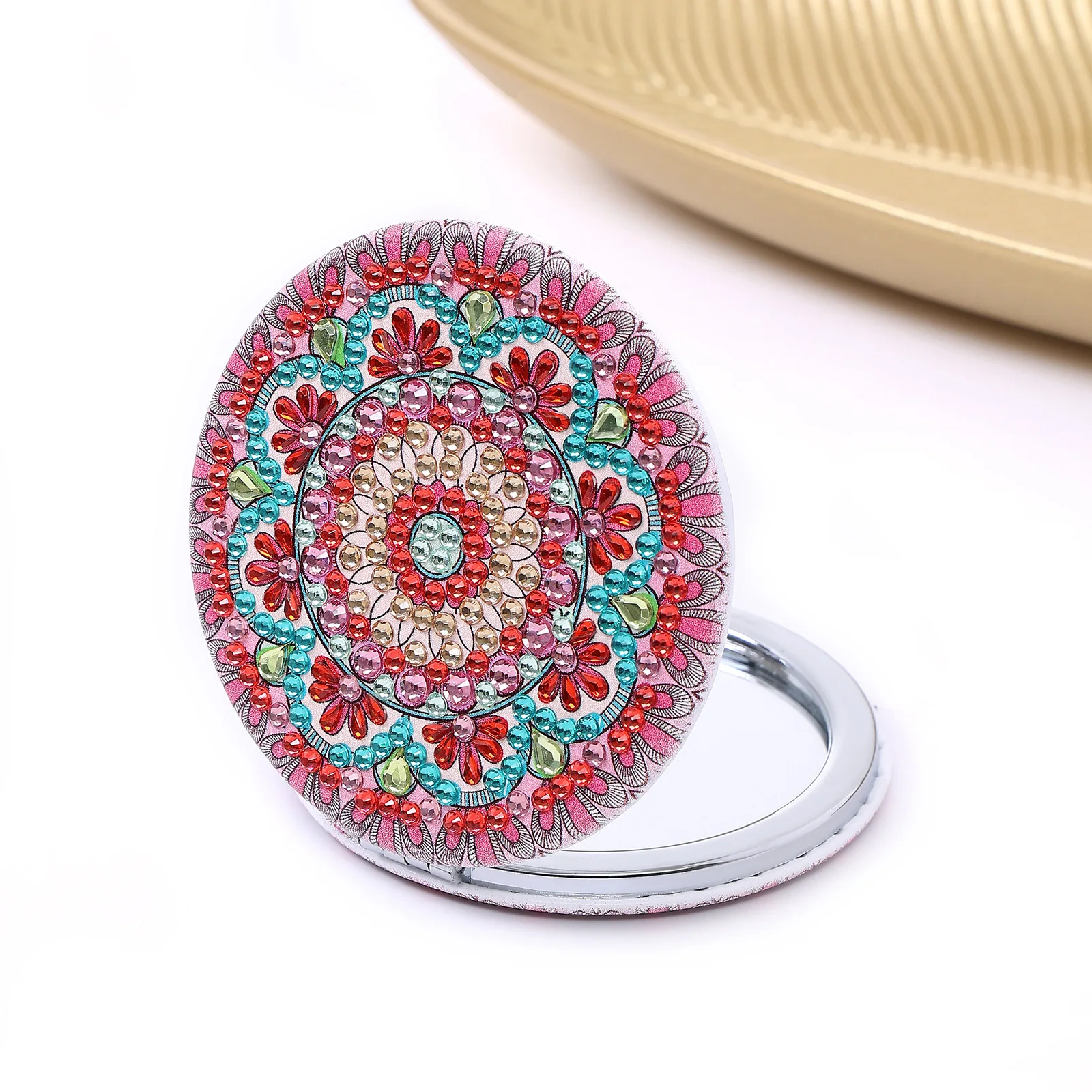 Diy Rhinestone Embroidery Mosaic Makeup Mirror Cross Stitch Special Shaped Embroidery Kit Portable Paint By Number Kits For Girl
Diy Rhinestone Embroidery Mosaic Makeup Mirror Cross Stitch Special Shaped Embroidery Kit Portable Paint By Number Kits For Girl