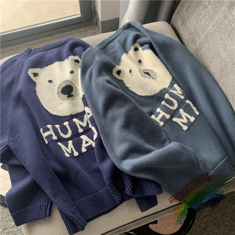 Human Made Sweater Men Women 1:1 Best Quality Cartoon Polar Bear Pattern Knit Sweatshirts Human Made Crewneck
Human Made Sweater Men Women 1:1 Best Quality Cartoon Polar Bear Pattern Knit Sweatshirts Human Made Crewneck