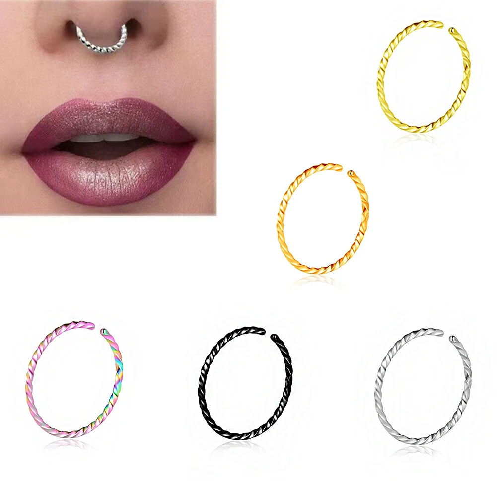 1PC 6mm To 10mm Stainless Steel Hinged Segment Clicker Ring Nose Septum Piercing Helix Cartilage Daith Twist Hoop
1PC 6mm To 10mm Stainless Steel Hinged Segment Clicker Ring Nose Septum Piercing Helix Cartilage Daith Twist Hoop
