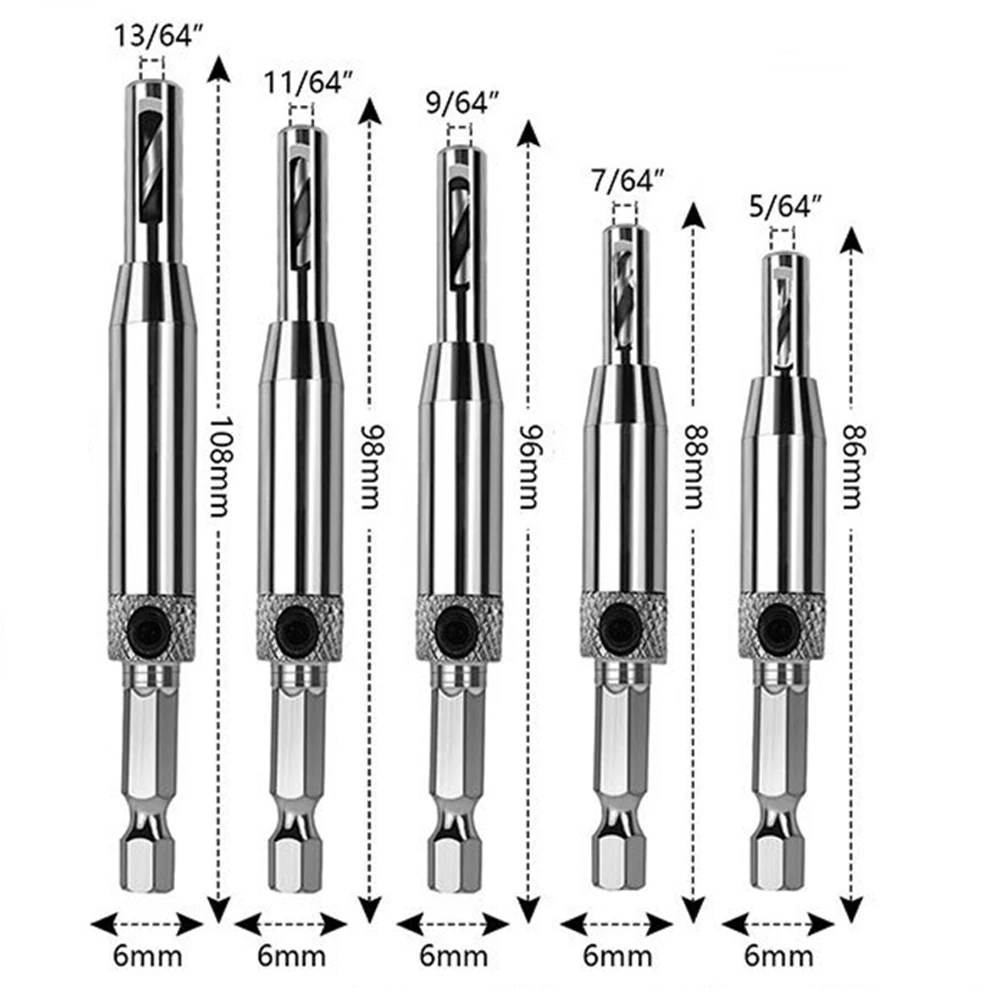 5PCS Core Drill Bit Set Self Centering Hinge Hardware Drill Bits Set HSS Hole Puncher Hinge Tapper Woodworking Power Tools
5PCS Core Drill Bit Set Self Centering Hinge Hardware Drill Bits Set HSS Hole Puncher Hinge Tapper Woodworking Power Tools