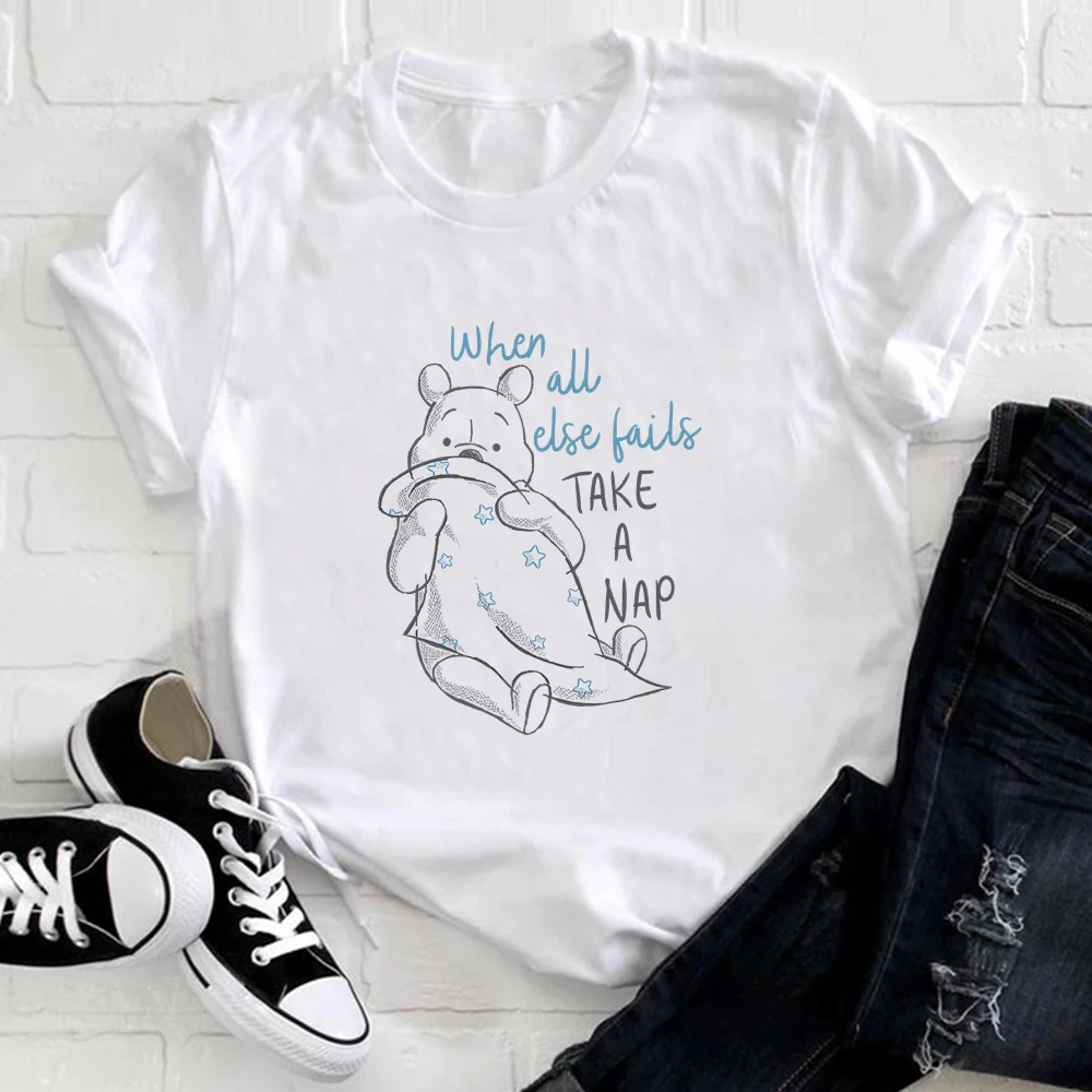 Minimalist Y2K Style Disney White Women T-Shirts Winnie The Pooh Graphic Short Sleeve Fashion Dropship Female T Shirt S-3XL Size
Minimalist Y2K Style Disney White Women T-Shirts Winnie The Pooh Graphic Short Sleeve Fashion Dropship Female T Shirt S-3XL Size