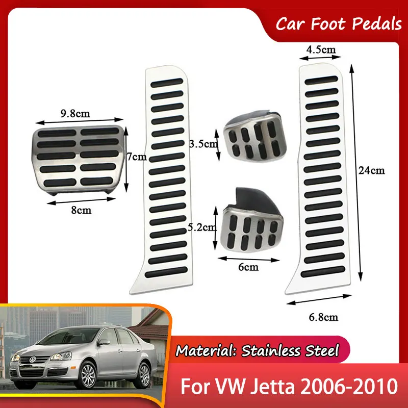 Автомобильные ножные педали для Volkswagen VW Jetta Bora GLI Vento A5 2006 ~ 2010, Тормоз газа из нержавеющей стали, нескользящая накладка на педаль акселератора
Автомобильные ножные педали для Volkswagen VW Jetta Bora GLI Vento A5 2006 ~ 2010, Тормоз газа из нержавеющей стали, нескользящая накладка на педаль акселератора