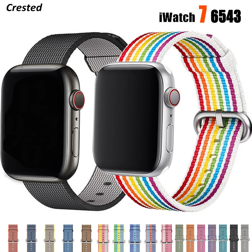 Тканый нейлоновый ремешок для Apple Watch band 44 мм/40 мм 45 мм 41 мм 38 мм 42 мм, тканевый браслет для Apple watch Series 7 6 5 4 3 se
Тканый нейлоновый ремешок для Apple Watch band 44 мм/40 мм 45 мм 41 мм 38 мм 42 мм, тканевый браслет для Apple watch Series 7 6 5 4 3 se