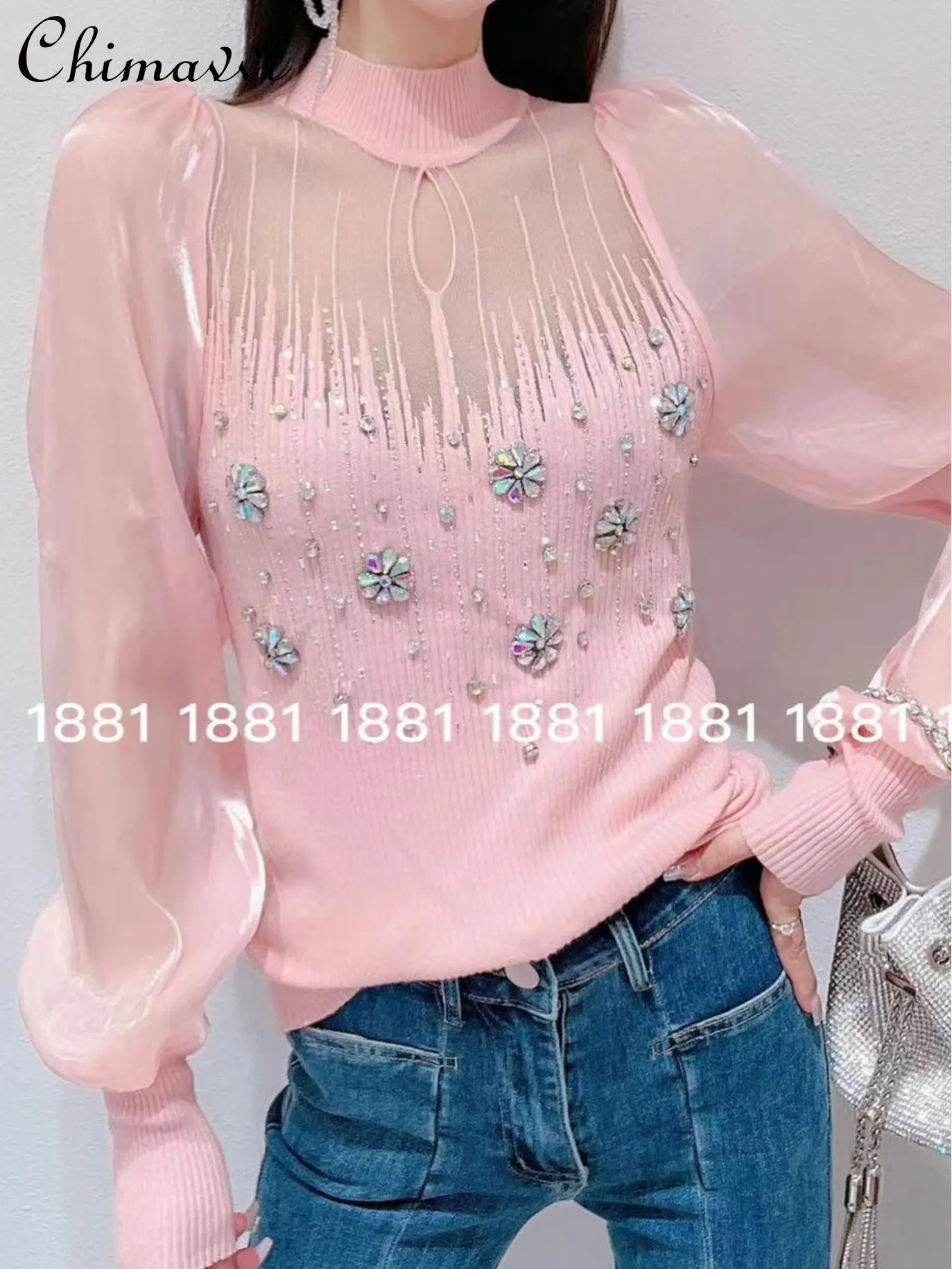 Women's Fairy Simple Pullover Knitwear Top Ladies 2022 Autumn New Korean Style Fashion Sweet Rhinestone Slimming Bottoming Shirt
Women's Fairy Simple Pullover Knitwear Top Ladies 2022 Autumn New Korean Style Fashion Sweet Rhinestone Slimming Bottoming Shirt