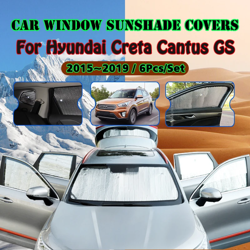 Full Covers Sunshades For Hyundai Creta Cantus GS 2015~2019 2016 Car Accessories Sun Protection Windshields Side Window Viso
Full Covers Sunshades For Hyundai Creta Cantus GS 2015~2019 2016 Car Accessories Sun Protection Windshields Side Window Viso