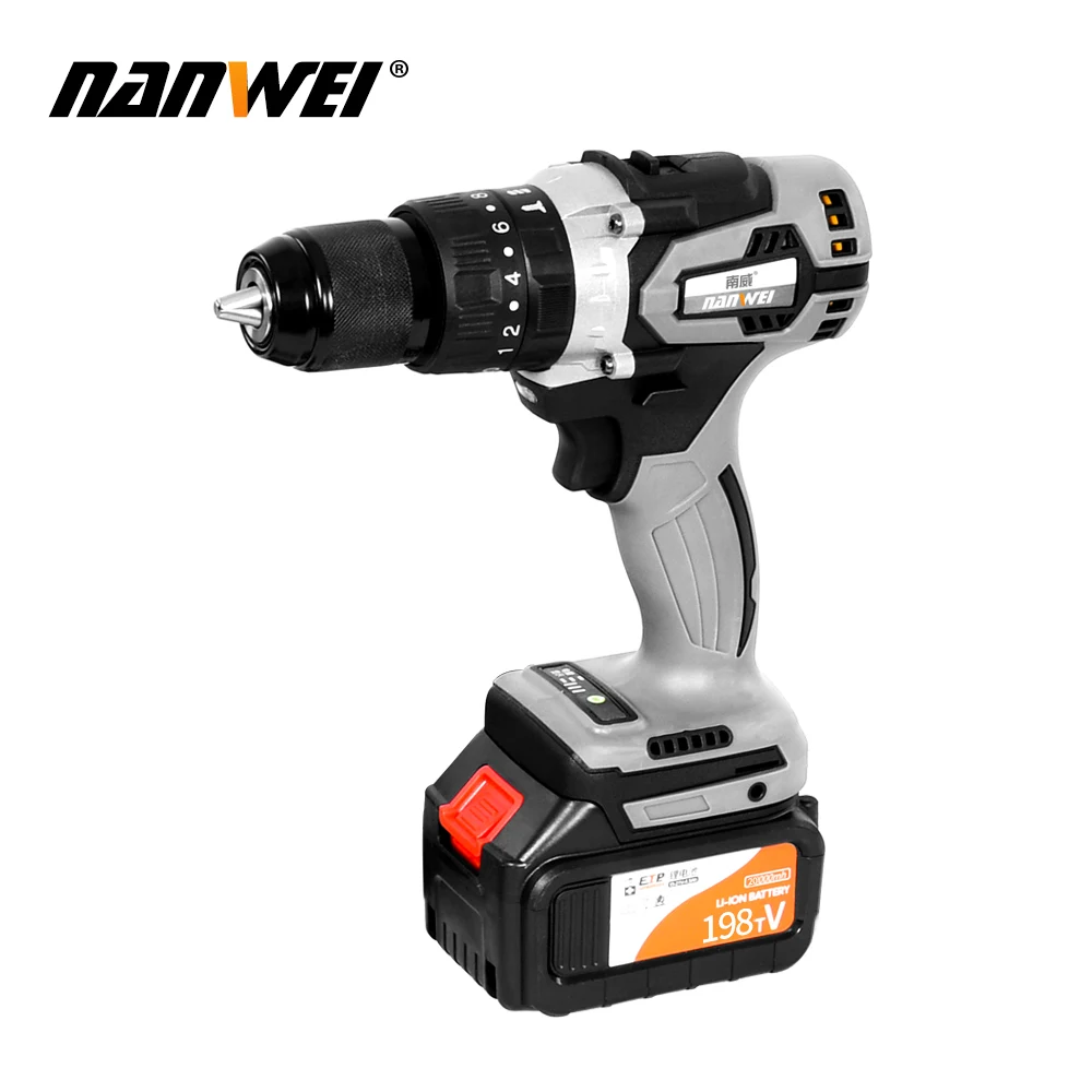 NANWEI 21V 13mm Electric Screwdriver Industrial Grade Brushless 120NM Impact Drill 1/2" 2000AH Battery Ice Drill Fishing
NANWEI 21V 13mm Electric Screwdriver Industrial Grade Brushless 120NM Impact Drill 1/2" 2000AH Battery Ice Drill Fishing