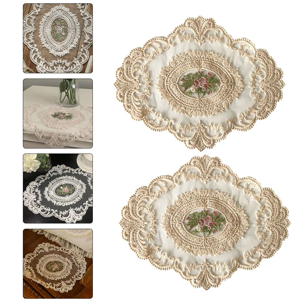 2 Pcs Doily Table Pad Circle Tablecloth Doily Tablecloth Flower Decor Vintage Dust Tablecloth Desktop Lace Cup Mat
2 Pcs Doily Table Pad Circle Tablecloth Doily Tablecloth Flower Decor Vintage Dust Tablecloth Desktop Lace Cup Mat