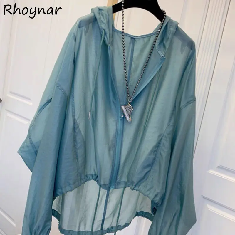 Jackets Women Leisure Loose Elegant Sunscreen Hooded Soft Pure Color Summer Streetwear L-4XL Feminine Comfortable Chic Hot Sale
Jackets Women Leisure Loose Elegant Sunscreen Hooded Soft Pure Color Summer Streetwear L-4XL Feminine Comfortable Chic Hot Sale