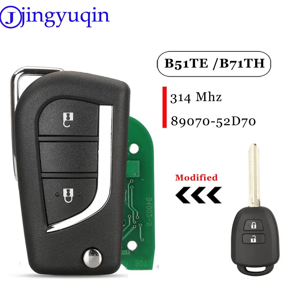 Jingyuqin 2 кнопочный модифицированный флип-телефон 314 МГц 89070-52D70 B51TE /B71 для Toyota Yaris 2012-2017
Jingyuqin 2 кнопочный модифицированный флип-телефон 314 МГц 89070-52D70 B51TE /B71 для Toyota Yaris 2012-2017