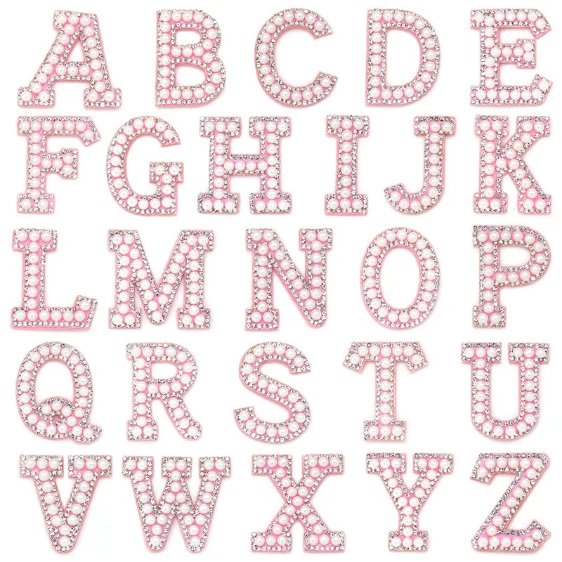 A-Z English Letter Patch Pearl Rhinestone Iron on Stickes Applique 3D Handmade Beaded Diy Cute Letter Patches Fit Clothes Bag
A-Z English Letter Patch Pearl Rhinestone Iron on Stickes Applique 3D Handmade Beaded Diy Cute Letter Patches Fit Clothes Bag
