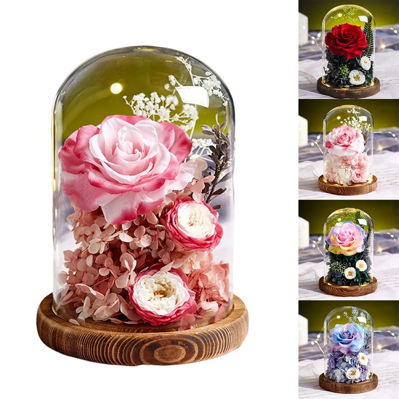 Eternal Rose Flowers with Love Glass Artificial Flowers Gift for New Year Valentine Christmas Gift Home Decoration
Eternal Rose Flowers with Love Glass Artificial Flowers Gift for New Year Valentine Christmas Gift Home Decoration