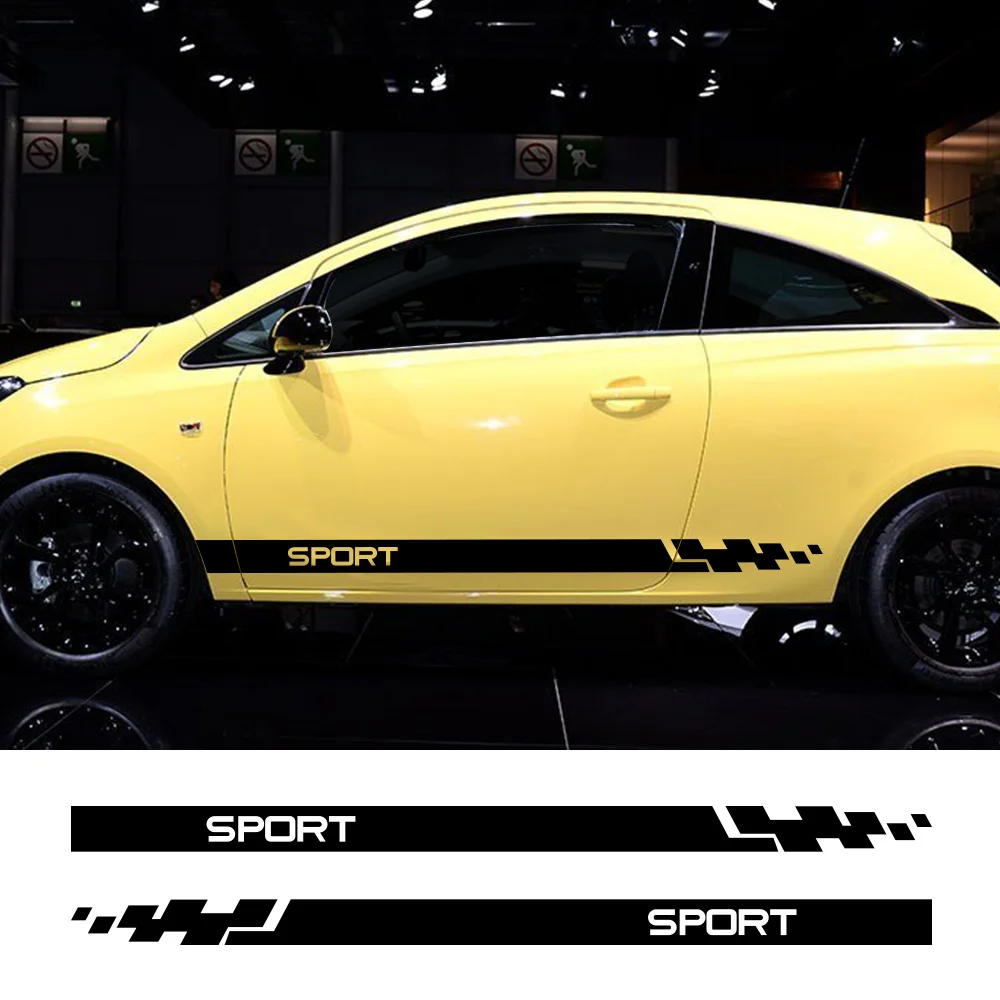 2pcs Car Stickers For Opel astra j h g Corsa d Auto Vinyl Film Wrap Both Side Stripes Decoration Automobiles Sports Tuning Decor
2pcs Car Stickers For Opel astra j h g Corsa d Auto Vinyl Film Wrap Both Side Stripes Decoration Automobiles Sports Tuning Decor