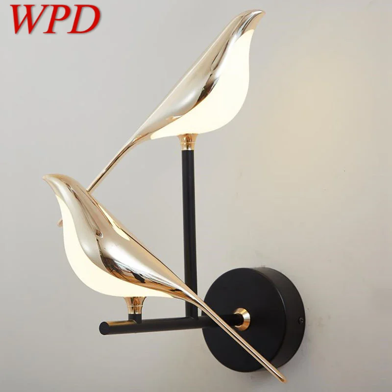 WPD Nordic Wall Lamp Vintage Simple LED Creative Design Bird Rotatable Decorative For Hotel Living Room Bedroom Sconce
WPD Nordic Wall Lamp Vintage Simple LED Creative Design Bird Rotatable Decorative For Hotel Living Room Bedroom Sconce
