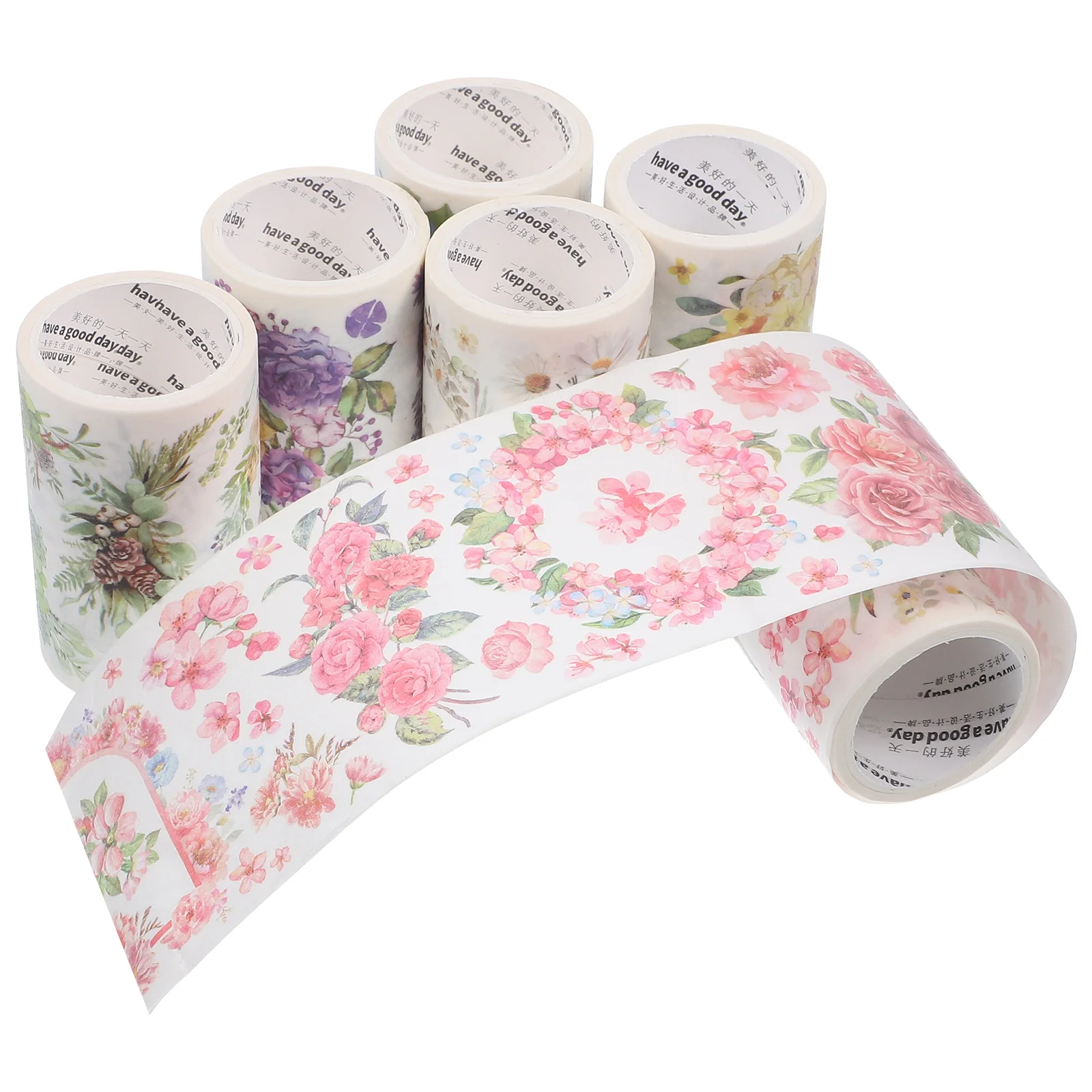 6 Rolls Flower Washi Tape Decorative Washi Tape Scrapbook Tape Flower Tapes For Crafts (Mixed Style)
6 Rolls Flower Washi Tape Decorative Washi Tape Scrapbook Tape Flower Tapes For Crafts (Mixed Style)