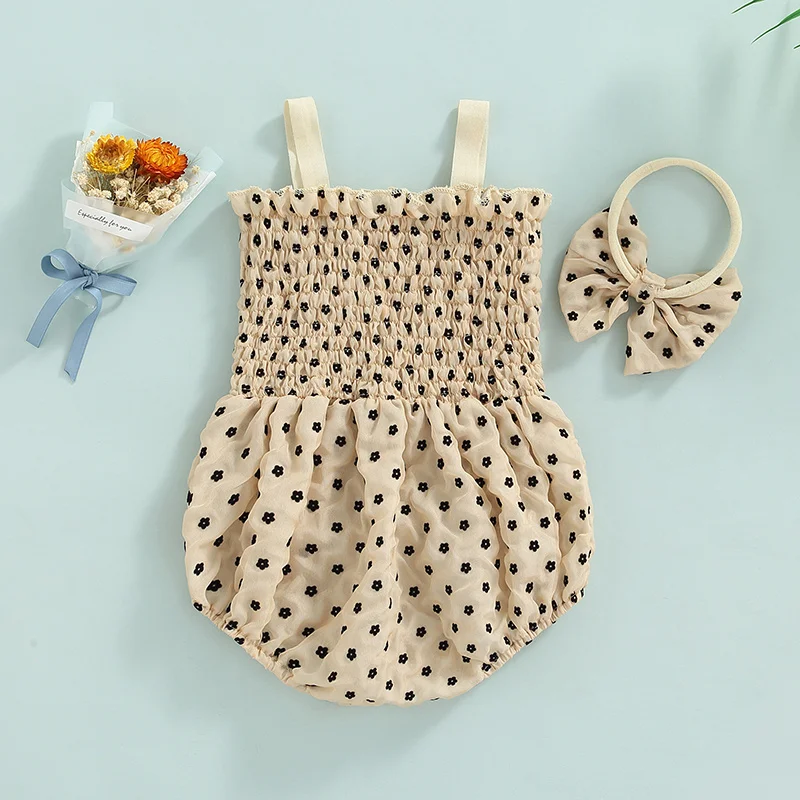 Infant Baby Girls Floral Romper Spaghetti Straps Sleeveless Ruched Jumpsuit Bodysuit Summer Outfits
Infant Baby Girls Floral Romper Spaghetti Straps Sleeveless Ruched Jumpsuit Bodysuit Summer Outfits