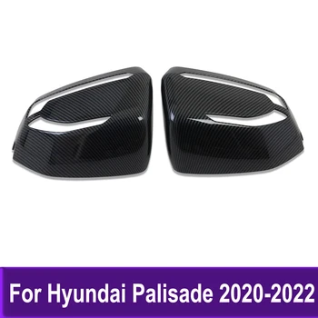 Chrome For Hyundai Palisade 2020 2021 2022 Side Door Rearview Mirror Cover Trims Car Styling Sticker Exterior Accessories