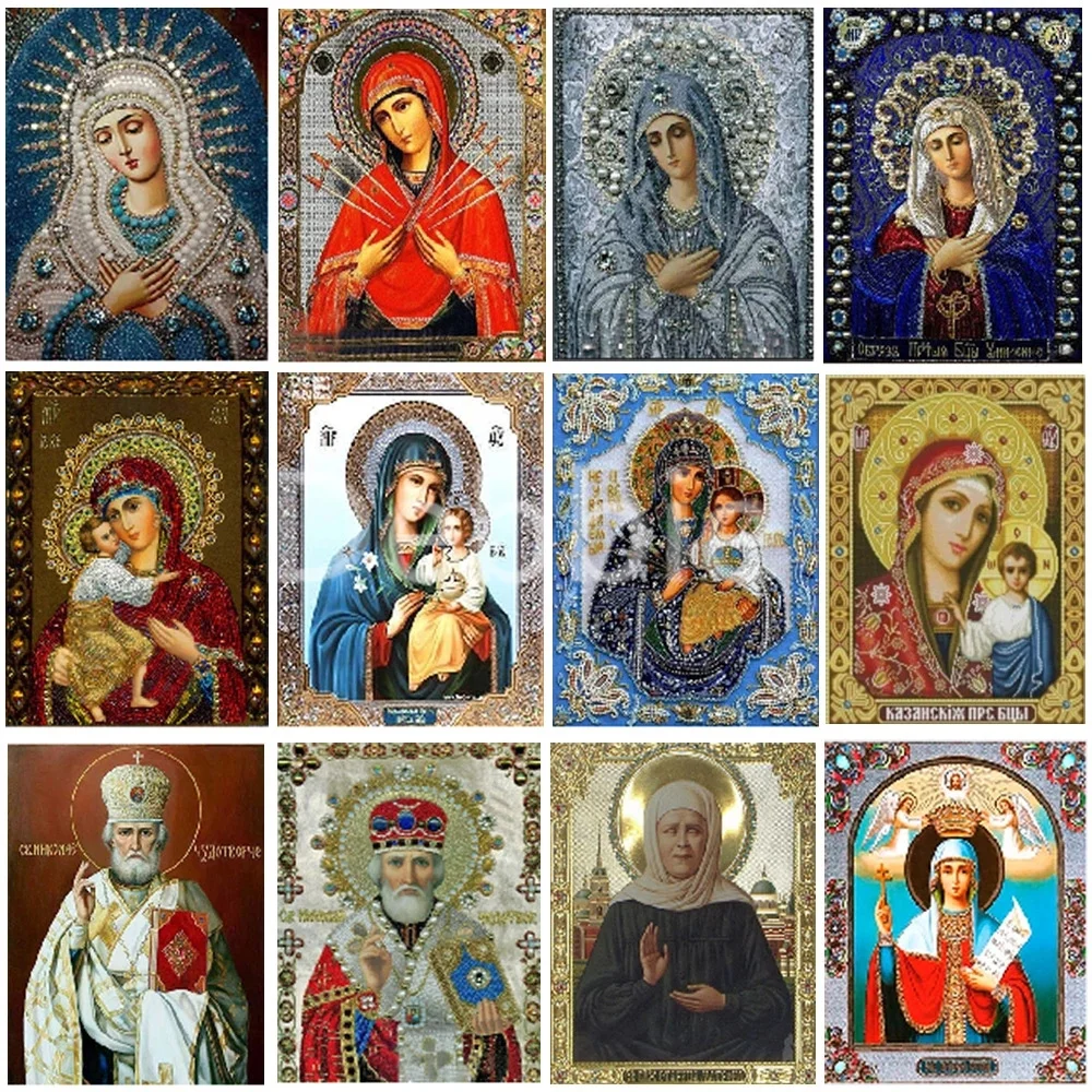 Алмазная 5D картина «сделай сам», картина с религиозными мотивами Иисуса Святой мамы и ребенка, полноразмерная вышивка стразами, мозаика с п...
Алмазная 5D картина «сделай сам», картина с религиозными мотивами Иисуса Святой мамы и ребенка, полноразмерная вышивка стразами, мозаика с п...