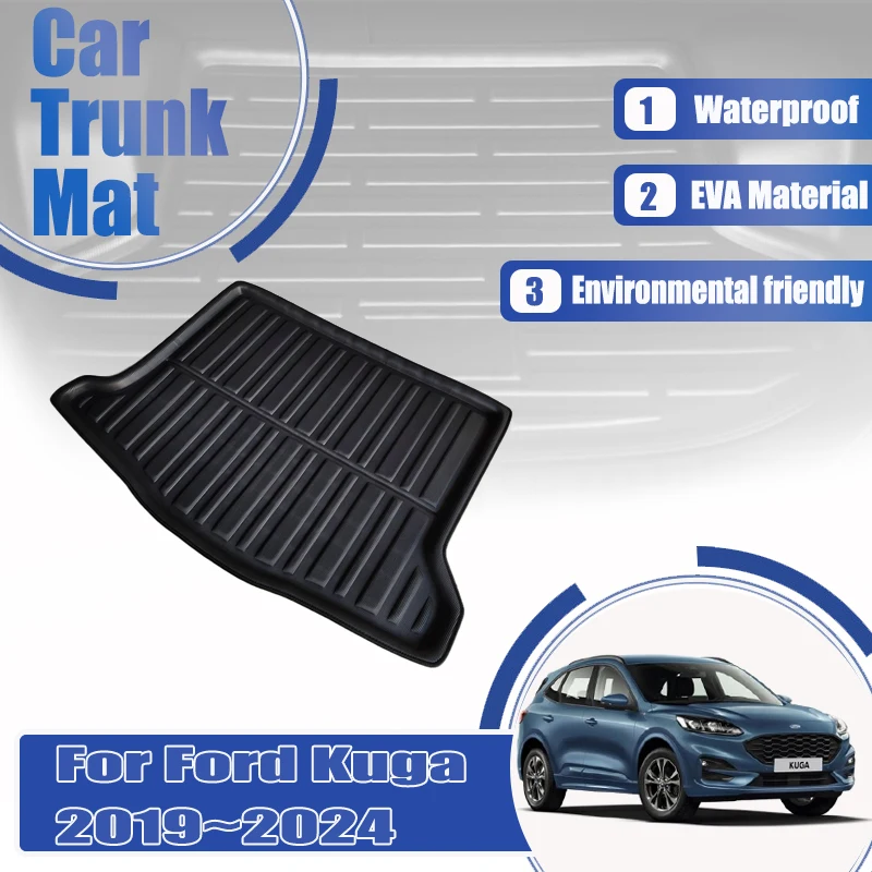 Подходит для Ford Kuga Escape MK3 2019 2020 2021 2022 2023 2024 коврик багажника автомобиля ковер