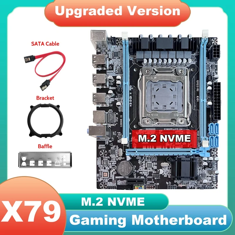 Материнская плата X79 V389 + перегородка + кабель SATA + кронштейн LGA2011 NVME гигабитная карта Поддержка E5 2630 2650V 2 CPU для CF LOL PUBG
Материнская плата X79 V389 + перегородка + кабель SATA + кронштейн LGA2011 NVME гигабитная карта Поддержка E5 2630 2650V 2 CPU для CF LOL PUBG