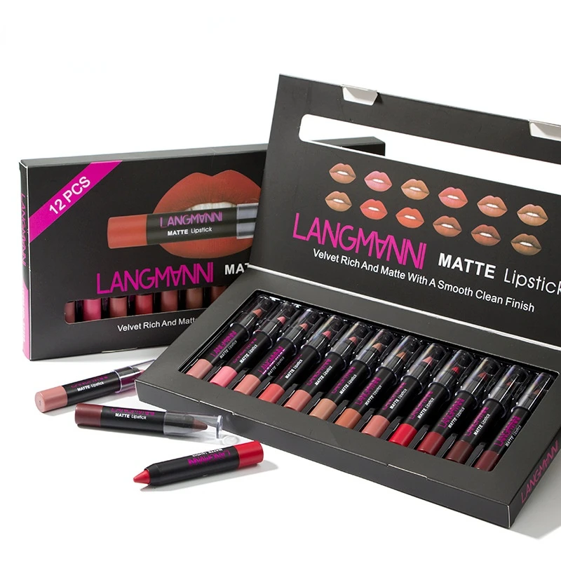 Charm Lipstick Makeup Soft Fog Velvet Moisturizing Lipstick Easy To Color 12 Lipstick Set Cosmetics
Charm Lipstick Makeup Soft Fog Velvet Moisturizing Lipstick Easy To Color 12 Lipstick Set Cosmetics