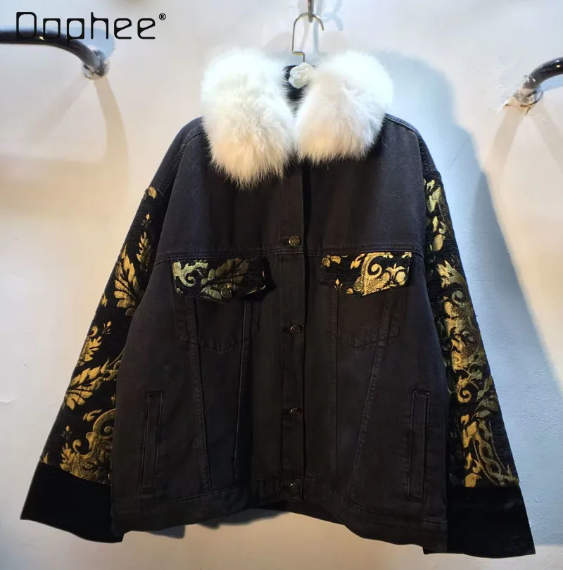 Женское Стеганое пальто с меховым воротником, зимнее новое бархатное пальто с длинными рукавами и хлопковой подкладкой, 2023 
Женское Стеганое пальто с меховым воротником, зимнее новое бархатное пальто с длинными рукавами и хлопковой подкладкой, 2023