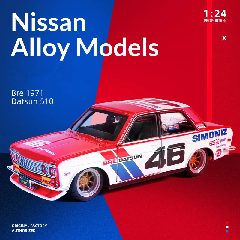 1:24 Nissan Datsun 510 Alloy Track Racing Car Model Diecasts Metal Toy Modified Sports Car Model Simulation Collection Kids Gift
1:24 Nissan Datsun 510 Alloy Track Racing Car Model Diecasts Metal Toy Modified Sports Car Model Simulation Collection Kids Gift