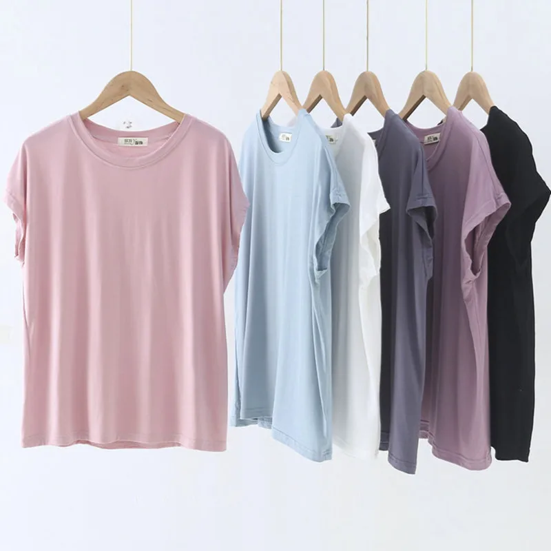 Loose Short Sleeved Sleep T-Shirt Women's One Piece Pajamas Tops 2023 New Summer Modal Cotton Nightwear Bottoming Shirt
Loose Short Sleeved Sleep T-Shirt Women's One Piece Pajamas Tops 2023 New Summer Modal Cotton Nightwear Bottoming Shirt