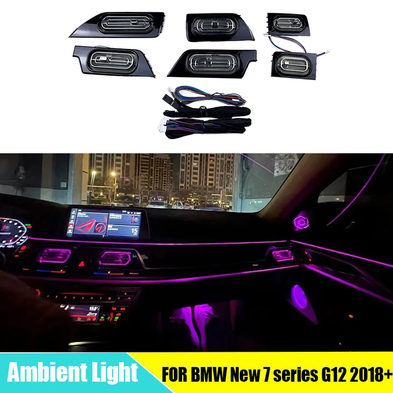 Ambient Light Air Vent Synchronize Original Ambient Air Conditioning Dashbroad Lamp LED for BMW New 7 series G12 2018+
Ambient Light Air Vent Synchronize Original Ambient Air Conditioning Dashbroad Lamp LED for BMW New 7 series G12 2018+