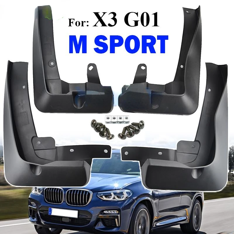 

Комплект передних и задних брызговиков для BMW X3 G01 M sport 2018 2019 2020 2021, брызговики для автомобиля, брызговики, брызговики