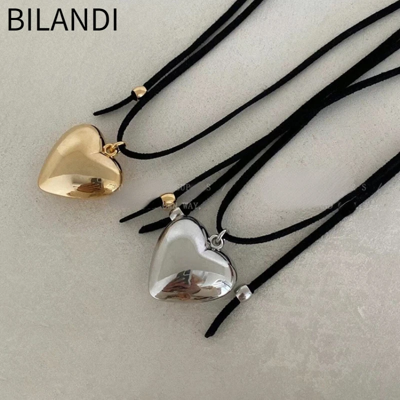 Bilandi Modern Jewelry Popular Style Heart Pendant Black Cord Necklace For Women Girl Gift Fashion Accessories Dropshipping
Bilandi Modern Jewelry Popular Style Heart Pendant Black Cord Necklace For Women Girl Gift Fashion Accessories Dropshipping