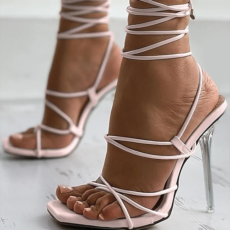 Sexy Transparent Crystal High Heels 2022 Summer New Square Toe Fashion Cross-Tie Banquet Sandals Black Plus Size 35~43 De Tacon
Sexy Transparent Crystal High Heels 2022 Summer New Square Toe Fashion Cross-Tie Banquet Sandals Black Plus Size 35~43 De Tacon
