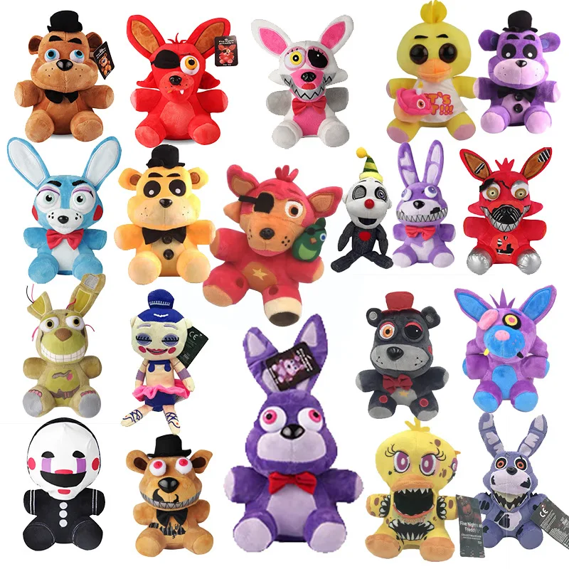 18-30CM Kawaii FNAF Plush Toy Cartoon Animal Freddy Fazbear Plush Doll Bear Cunning Rabbit Anime Plush Toy Children's Party Gift
18-30CM Kawaii FNAF Plush Toy Cartoon Animal Freddy Fazbear Plush Doll Bear Cunning Rabbit Anime Plush Toy Children's Party Gift