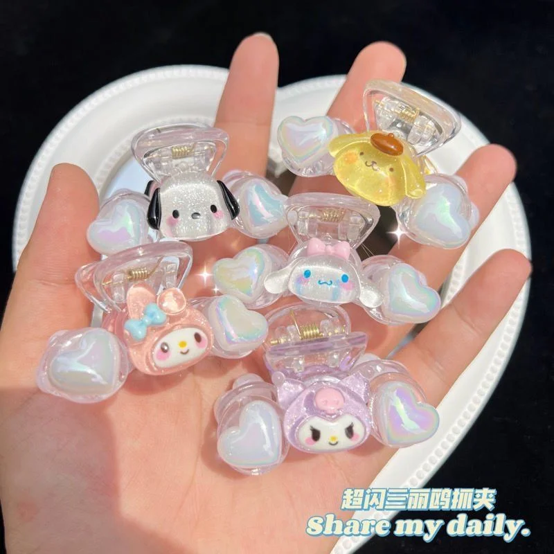 Sanrio Kawaii Girls Hair Clip Hair Accessories Anime Figures Kuromi Cinnamoroll Melody Hello Kitty Cartoon Hair Ring Headdress
Sanrio Kawaii Girls Hair Clip Hair Accessories Anime Figures Kuromi Cinnamoroll Melody Hello Kitty Cartoon Hair Ring Headdress