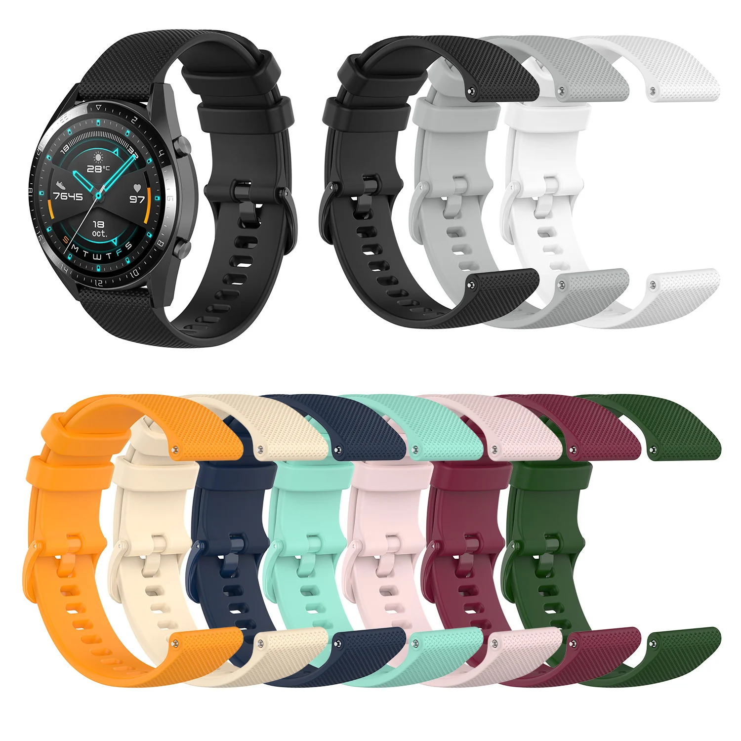 Ремешок силиконовый для Huawei Watch GT2 46 мм, многоцветный маленький сетчатый Браслет для Huawei Watch GT General 22 мм
Ремешок силиконовый для Huawei Watch GT2 46 мм, многоцветный маленький сетчатый Браслет для Huawei Watch GT General 22 мм