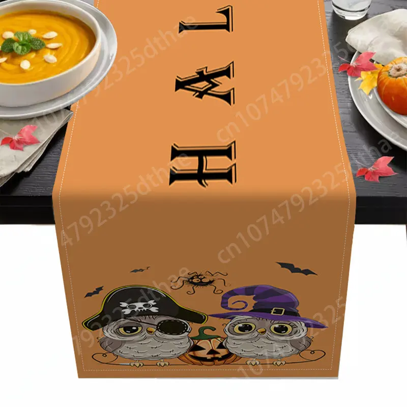 Halloween Cartoon Owl Patten Table Runner Home Party Anti-stain Decoration Tablecloths Kitchen Dining Room Rectangle Table Flag 
Halloween Cartoon Owl Patten Table Runner Home Party Anti-stain Decoration Tablecloths Kitchen Dining Room Rectangle Table Flag