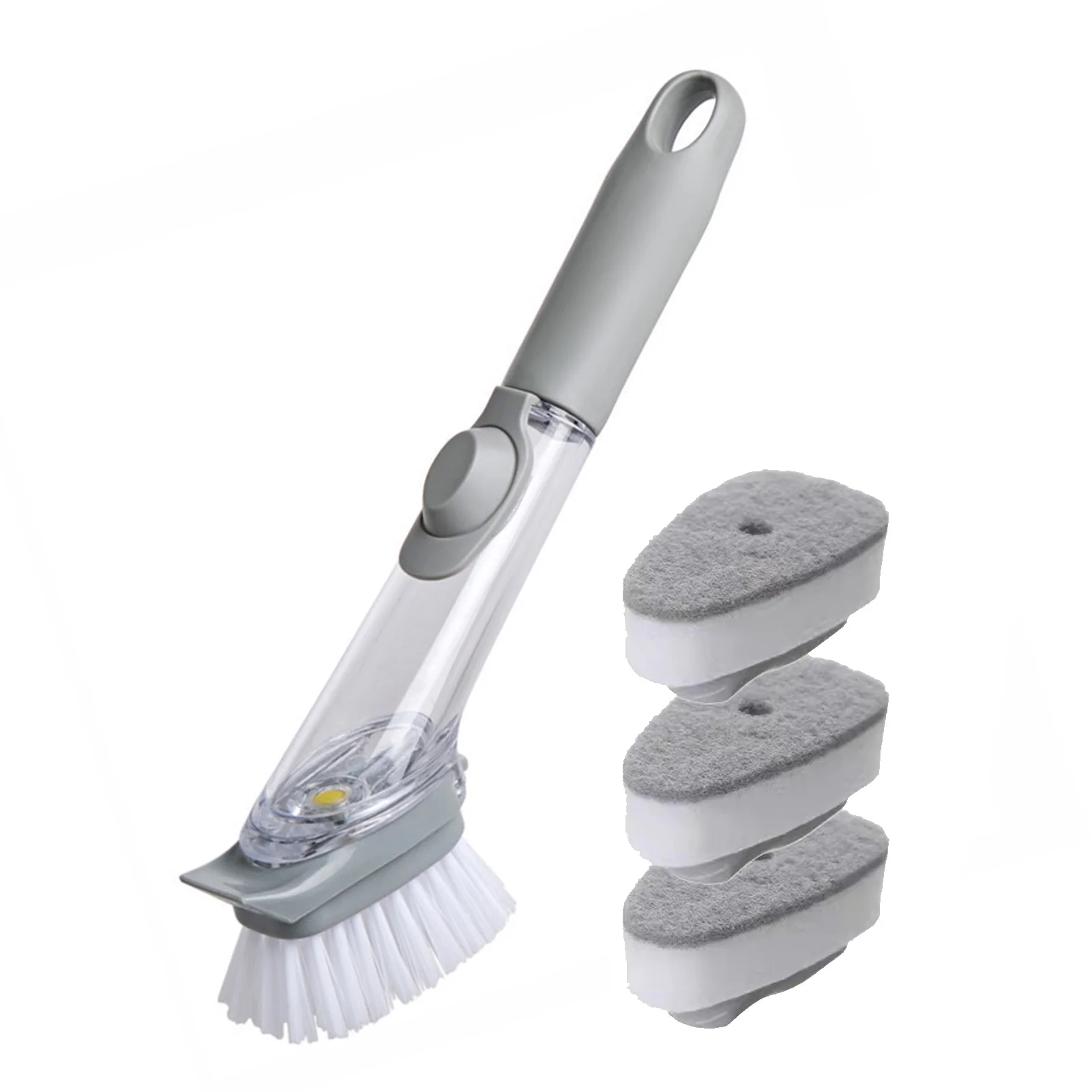 Soap Dispensing Dish Brush Kitchen Scrubbers For Dishes | Dish Scrub Brush With Replacement Sponge Head For Kitchen Sinks
Soap Dispensing Dish Brush Kitchen Scrubbers For Dishes | Dish Scrub Brush With Replacement Sponge Head For Kitchen Sinks