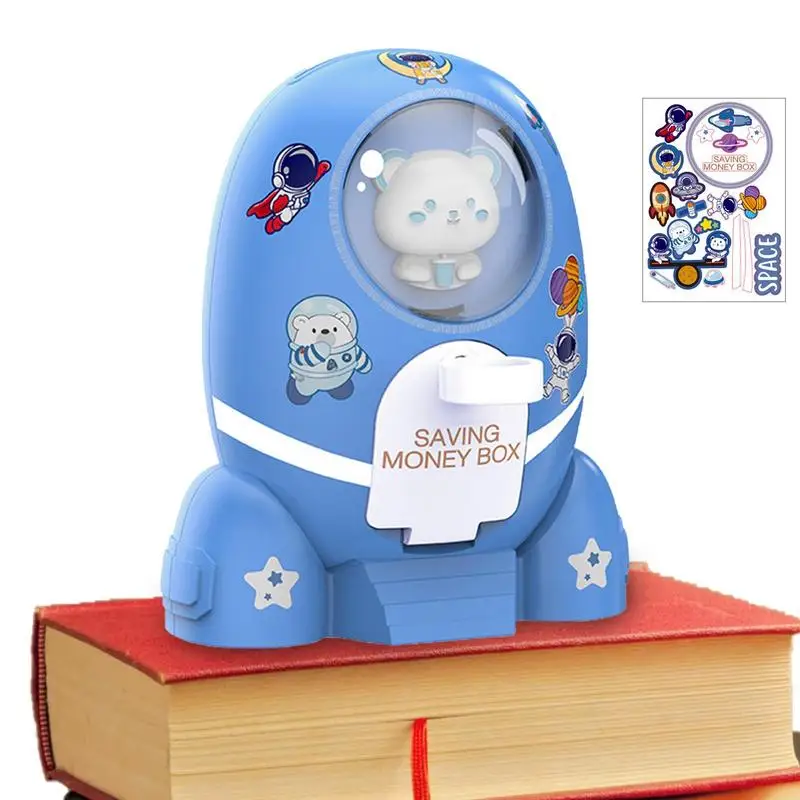 Creative Money Bank Management Kids Rocket Coin Piggy Bank Toys With Stickers For Boys Girls Birthday New Year Christmas Gift
Creative Money Bank Management Kids Rocket Coin Piggy Bank Toys With Stickers For Boys Girls Birthday New Year Christmas Gift