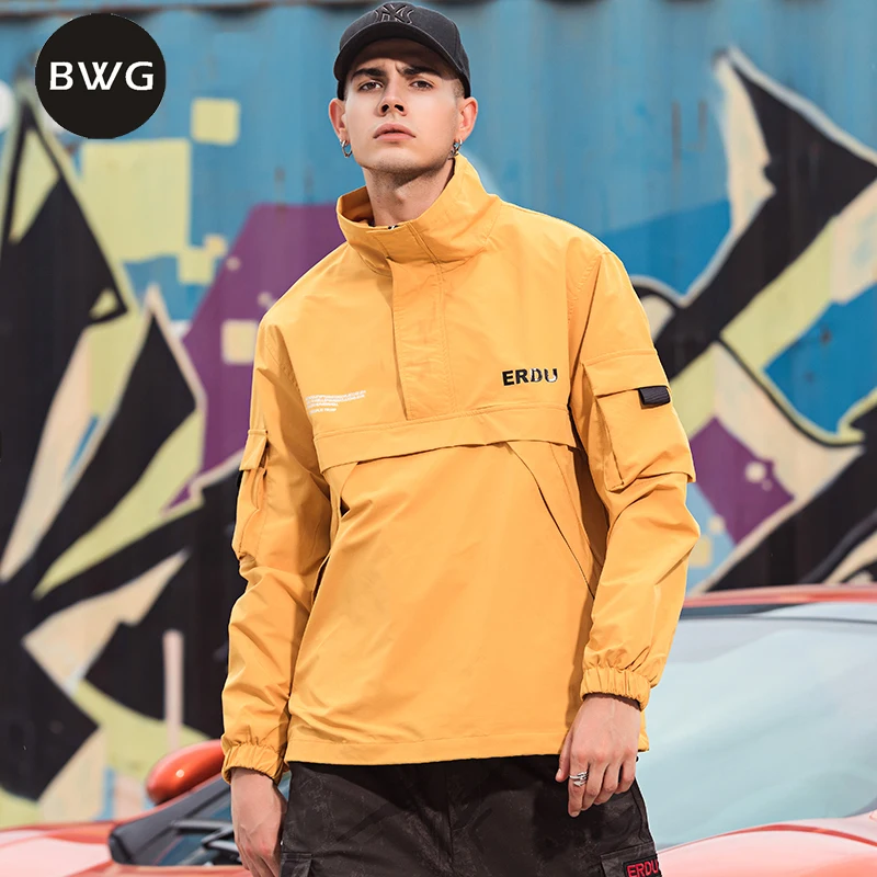 Ветровка BWG Мужская, однотонная, с надписью, повседневный уличный тренчкот, легкая весенняя верхняя одежда, chaquetas hom
Ветровка BWG Мужская, однотонная, с надписью, повседневный уличный тренчкот, легкая весенняя верхняя одежда, chaquetas hom