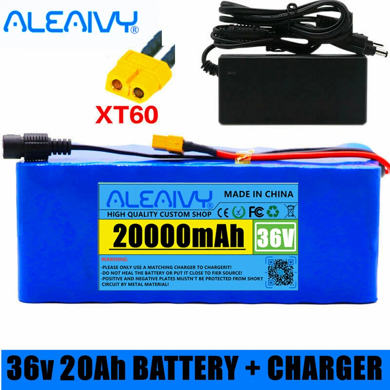 36V 20AH Electric Bicycle Battery Built-in 20A BMS Lithium Battery Pack 36 Volt 2A Charging e-bike Battery 42V Charger+XT60
36V 20AH Electric Bicycle Battery Built-in 20A BMS Lithium Battery Pack 36 Volt 2A Charging e-bike Battery 42V Charger+XT60