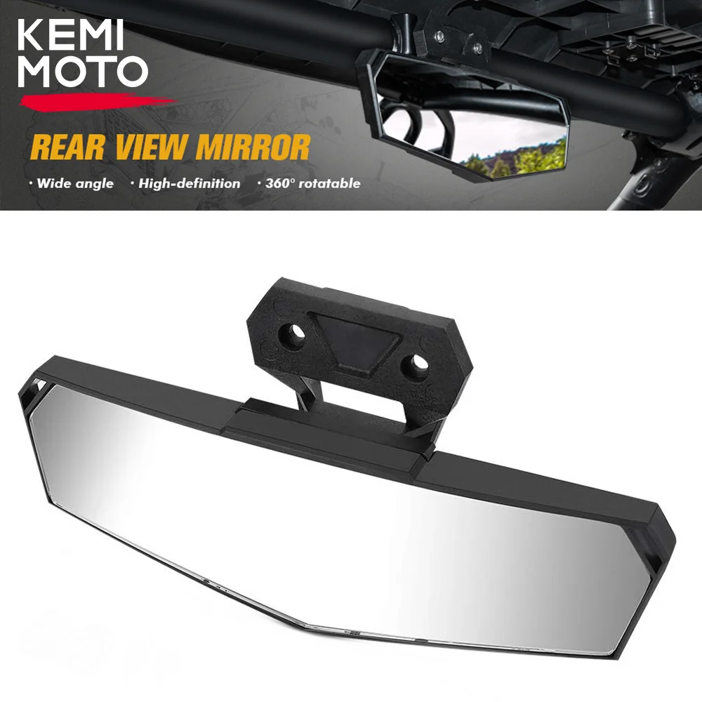 

KEMIMOTO UTV Premium Convex Rearview Mirror #2883763 Compatible with Polaris RZR PRO XP/XP4 R/R4, Turbo R R4, Trail S 900/1000