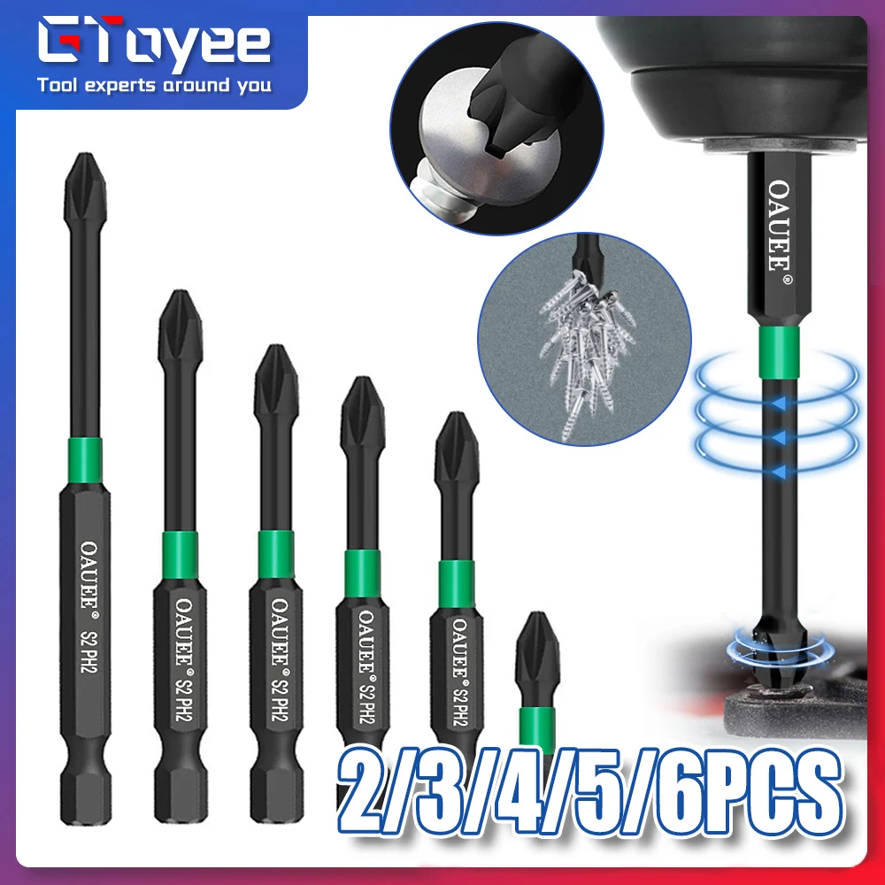 4/5/6pcs Strong Magnetic Batch Head Cross PH2 High Hardness Screwdriver Set 60/70/90mm Anti Non-slip WaterProof Bits Set
4/5/6pcs Strong Magnetic Batch Head Cross PH2 High Hardness Screwdriver Set 60/70/90mm Anti Non-slip WaterProof Bits Set