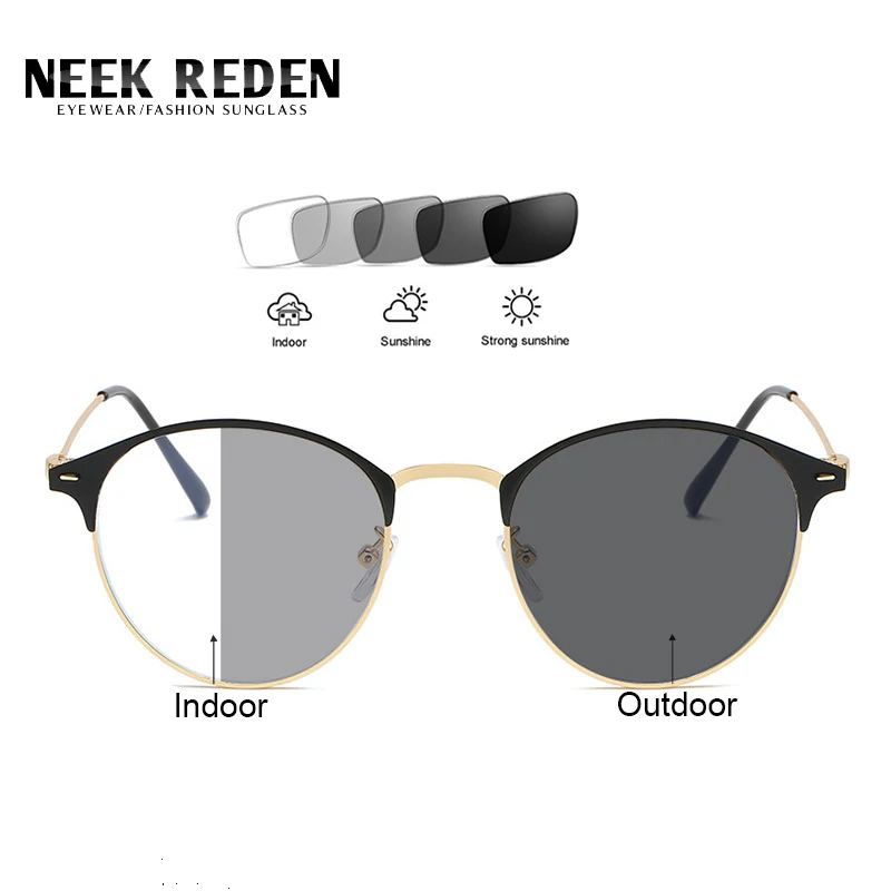 Photochromic Glasses Men Women Alloy Frames Anti Blue Light Eyewear New Retro Flat Mirror No DegreeTransparent Eyeglasses
Photochromic Glasses Men Women Alloy Frames Anti Blue Light Eyewear New Retro Flat Mirror No DegreeTransparent Eyeglasses