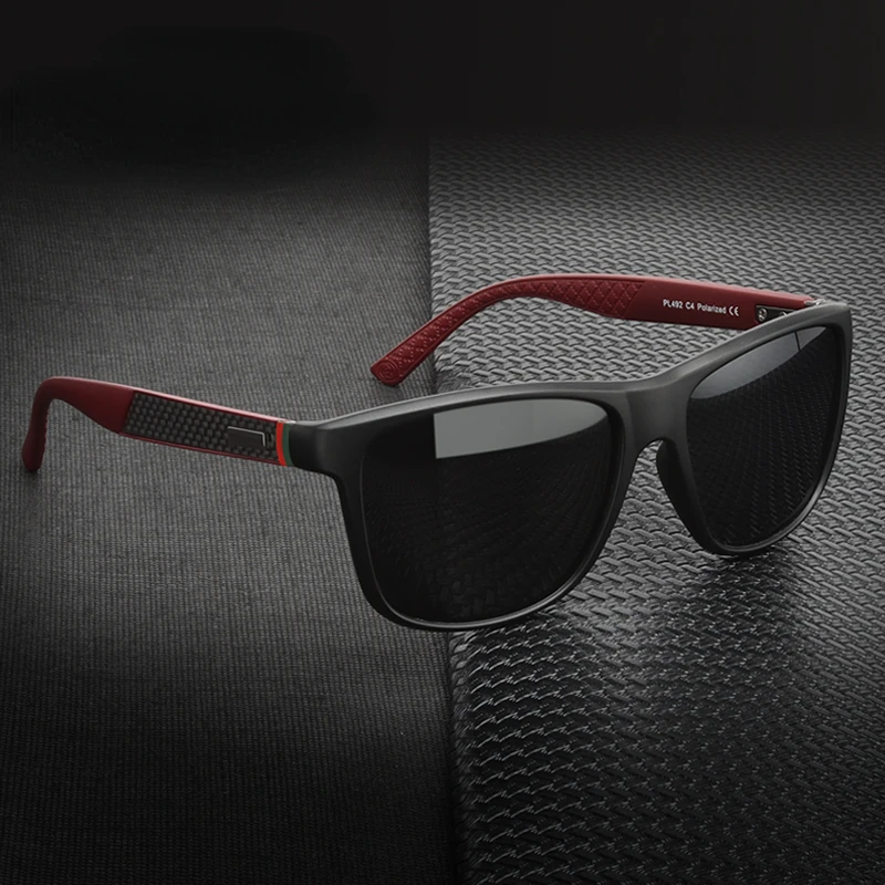 Polarized Sunglasses Green Red Stripe Design UV400 Protection Carbon Fiber Temple Sun Glass Men Fashion PL492
Polarized Sunglasses Green Red Stripe Design UV400 Protection Carbon Fiber Temple Sun Glass Men Fashion PL492