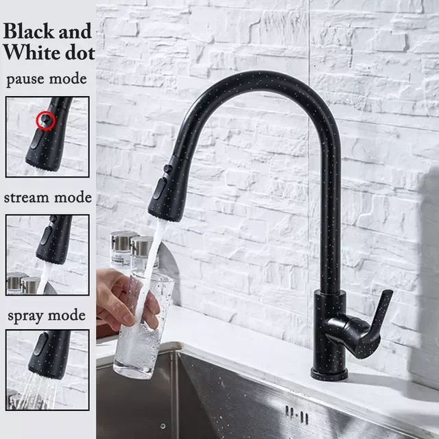 Kitchen Faucet Black Kitchen Tap Pull Out Kitchen Sink Mixer Tap Brushed Nickle Stream Sprayer Head Chrome Kitchen Water Tap
Kitchen Faucet Black Kitchen Tap Pull Out Kitchen Sink Mixer Tap Brushed Nickle Stream Sprayer Head Chrome Kitchen Water Tap