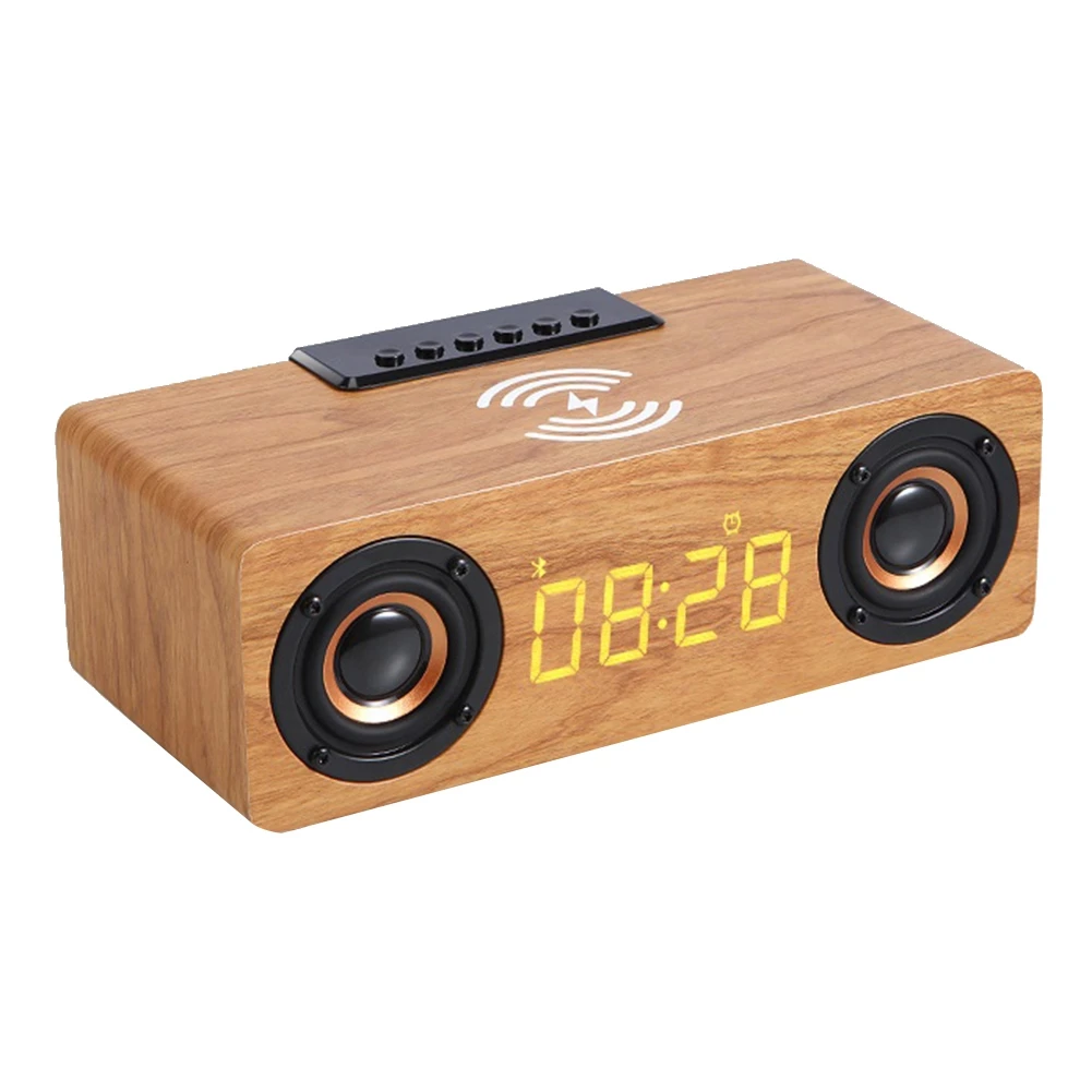 Fast Wireless Charger Wooden Wireless Bluetooth Speaker Alarm Clock 3D Stereo Boombox Soundbar(Yellow Wood Grain)
Fast Wireless Charger Wooden Wireless Bluetooth Speaker Alarm Clock 3D Stereo Boombox Soundbar(Yellow Wood Grain)
