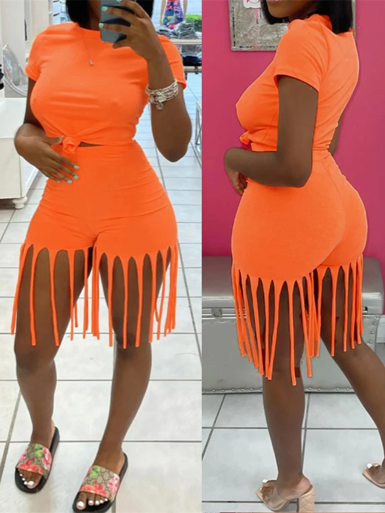 Mandylandy Women Elegant Tracksuit Outfits Fashion Female Y2K Crop Top + High Waist Tassel Skinny Bodycon Shorts Two Piece Set
Mandylandy Women Elegant Tracksuit Outfits Fashion Female Y2K Crop Top + High Waist Tassel Skinny Bodycon Shorts Two Piece Set