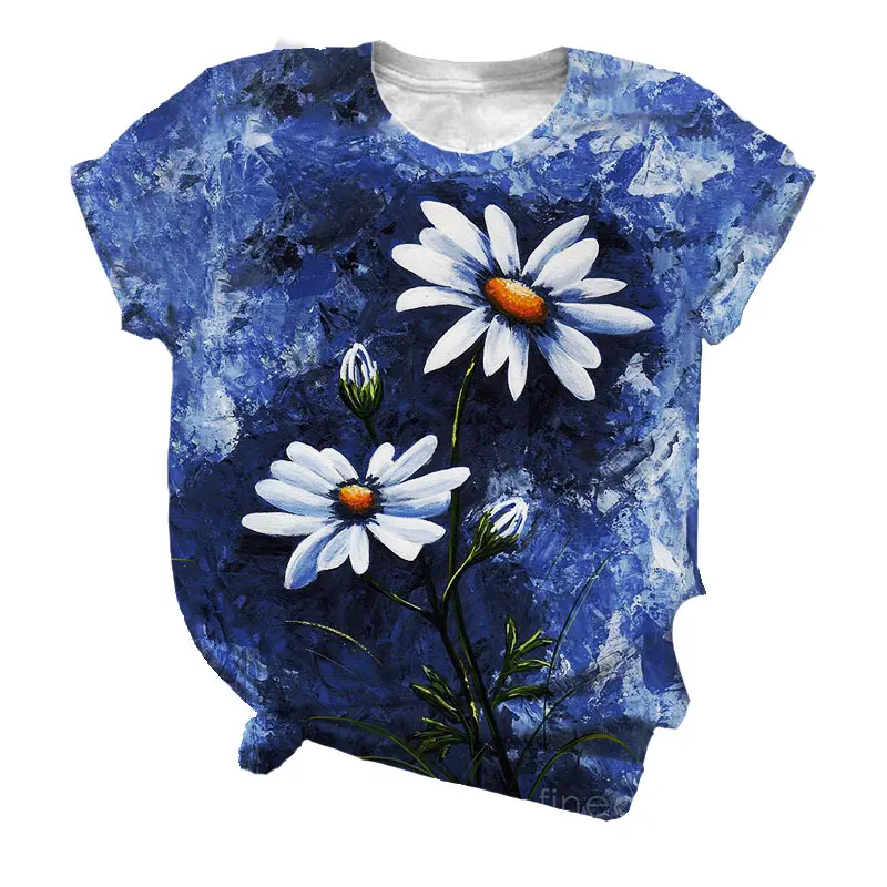 Fashion 3D Floral Printed T-Shirt Harajuku Tshirt Femme Casual Short Sleeve Tops Vintage Clothes Plus Size Women Shirt Y2K
Fashion 3D Floral Printed T-Shirt Harajuku Tshirt Femme Casual Short Sleeve Tops Vintage Clothes Plus Size Women Shirt Y2K