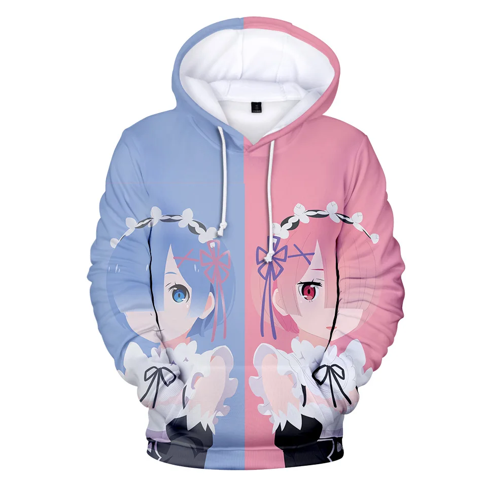 Japan Anime Re:zero Twin Maid Ram Rem 3D Print Women/Men Hoodies Sweatshirts Long Sleeve Casual Harajuku Hip Hop Pullover Tops
Japan Anime Re:zero Twin Maid Ram Rem 3D Print Women/Men Hoodies Sweatshirts Long Sleeve Casual Harajuku Hip Hop Pullover Tops