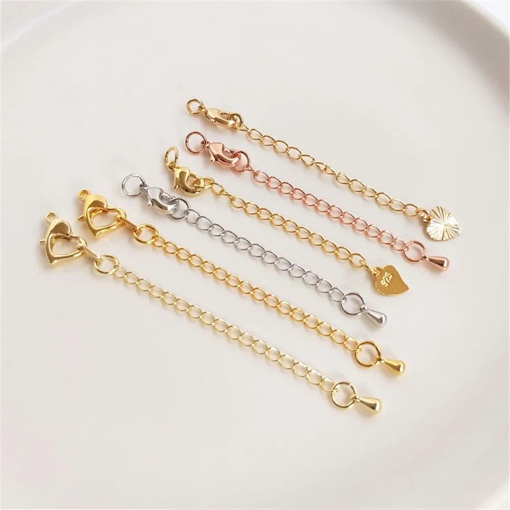 Tail chain Extension chain 18K real gold White gold Rose gold bracelet necklace DIY accessories jewelry materials
Tail chain Extension chain 18K real gold White gold Rose gold bracelet necklace DIY accessories jewelry materials