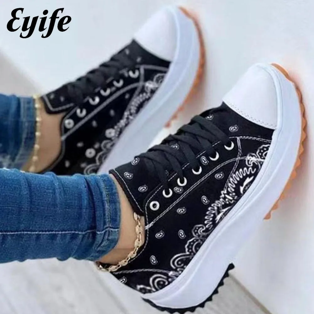 Women's Canvas Shoes 2022 Spring New Low Cut Floral Print Ladies Comfy Casual Platform Shoes 35-43 Large-Sized Sport Sneakers
Women's Canvas Shoes 2022 Spring New Low Cut Floral Print Ladies Comfy Casual Platform Shoes 35-43 Large-Sized Sport Sneakers